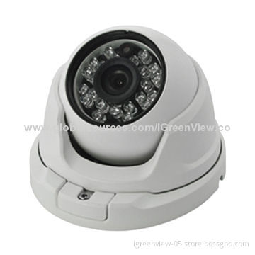 Sony Color CCD 650TVL Vandal-proof IR Dome Camera with One Screw Design for Easy Installation